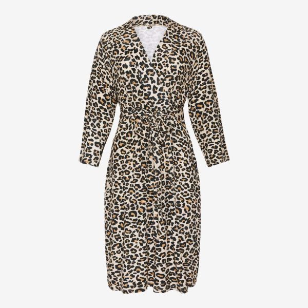 Lana Leopard Tan Robe