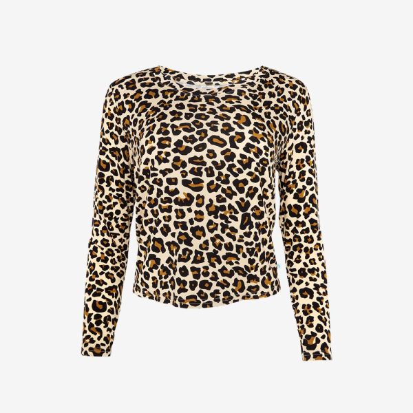 Lana Leopard Tan Women’s Scoop Tee