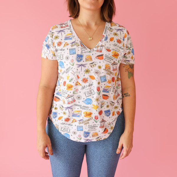 Gilmore Girls Women’s V-Neck Tee