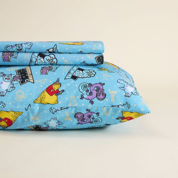 Disney Monsters, Inc. Sheet Pillow Cover Set