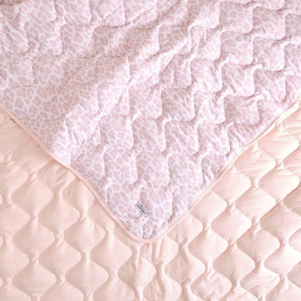 Amaya & Crystal Pink Reversible Quilted Patoo® Blanket