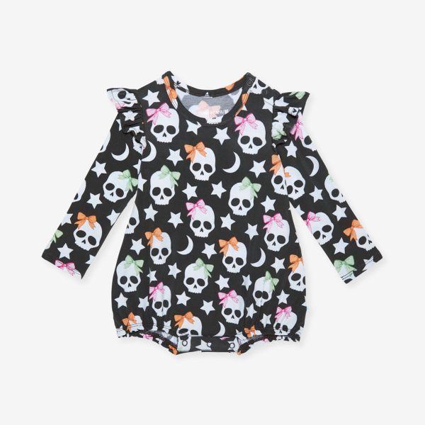 Kelly Skelly Ruffled Bubble Romper