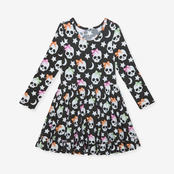 Kelly Skelly Ruffled Twirl Dress