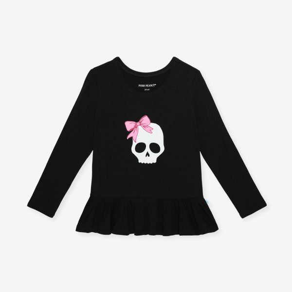 Spooky Kelly Ruffled Graphic Top